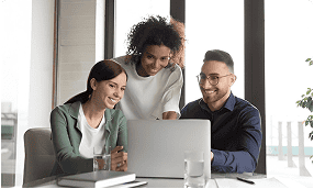 Team working on legacy application modernization services
