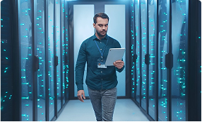 Cybersecurity &Amp; Compliance Services 4 Engineer managing infrastructure for cyber security services